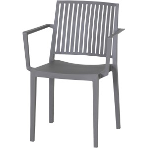 Grauer Siena Garden Lane Stapelsessel, 56x57x80 cm, ideal für Garten und Terrasse.