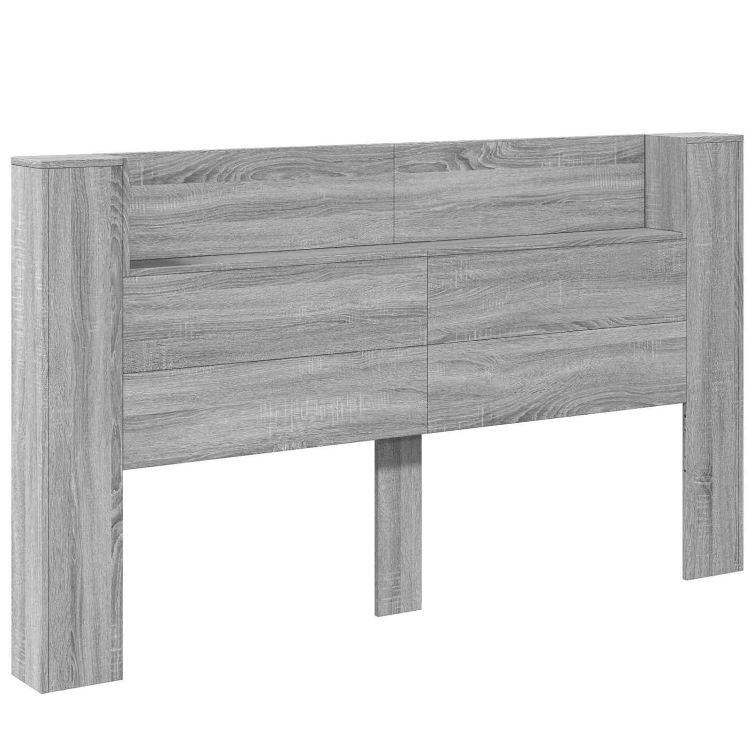 vidaXL Kopfteil Graues Sonoma 180 x 16,5 x 103,5 cm Holzwerkstoff 3418688