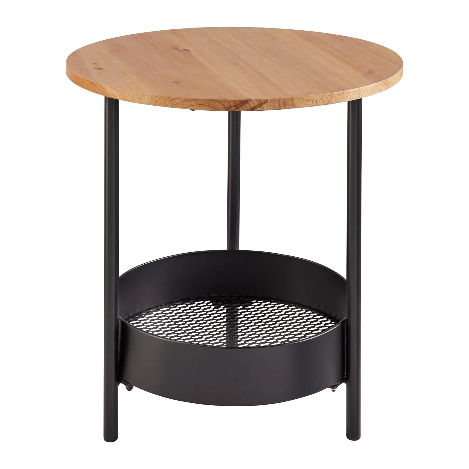 Bessagi Home Beistelltisch Ketty Naturfarben Eiche Rund