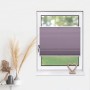 Fliederfarbenes Deco-Raum Plissee Basic 90x210 cm am Fenster, blickdicht und ohne Bohren montiert.