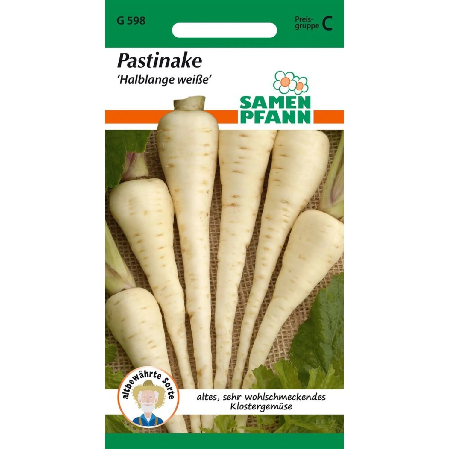 SAMEN PFANN Pastinaken Halblange Weiße Winterhart