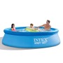 Blauer Intex Easy Set Pool (Ø 305 x 76 cm) mit Familie im Wasser.