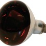 Kerbl Hartglas-Infrarotlampe, 150 W, für Geflügelzubehör. Rot leuchtende Wärmelampe.