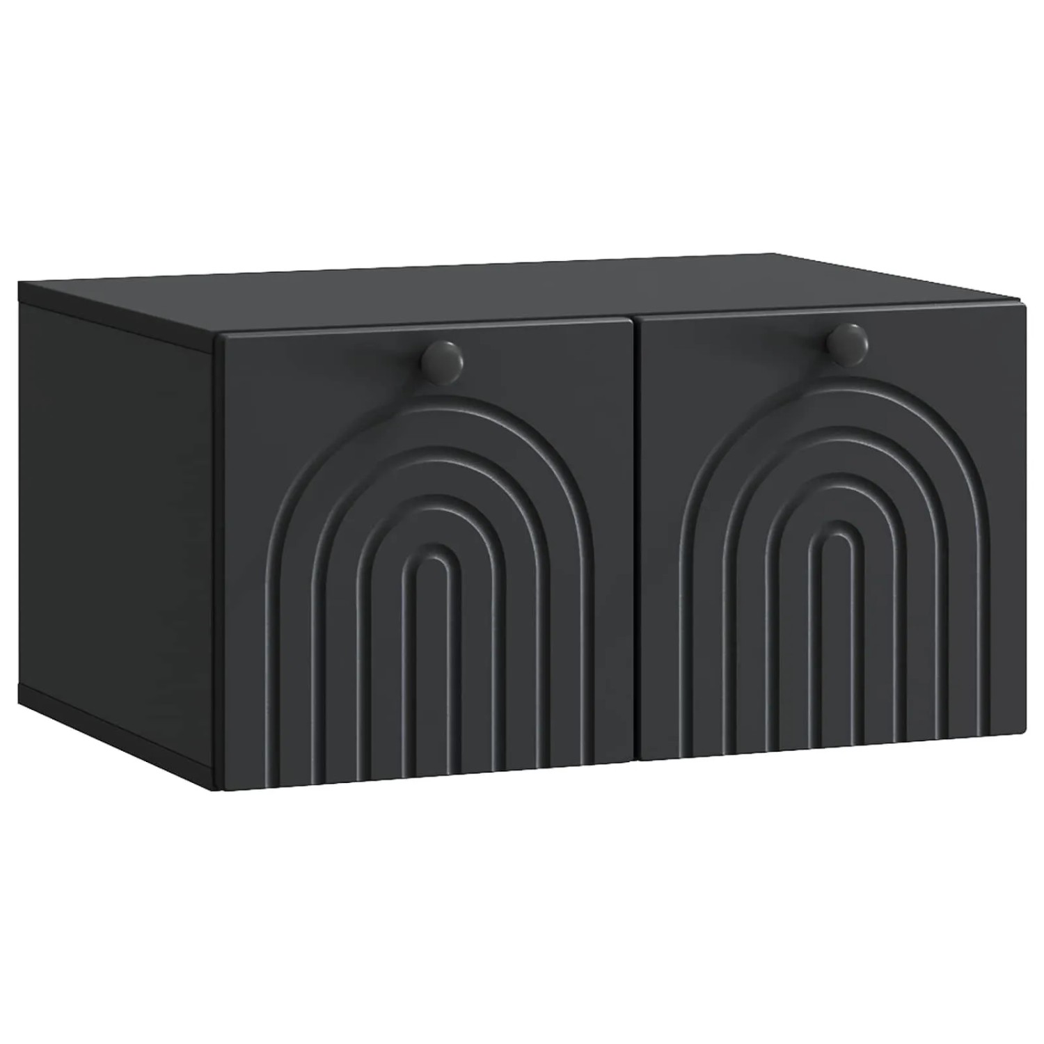 vidaXL Wandmontierter TV-Schrank Schwarz 59,5 x 41 x 30 cm 898166
