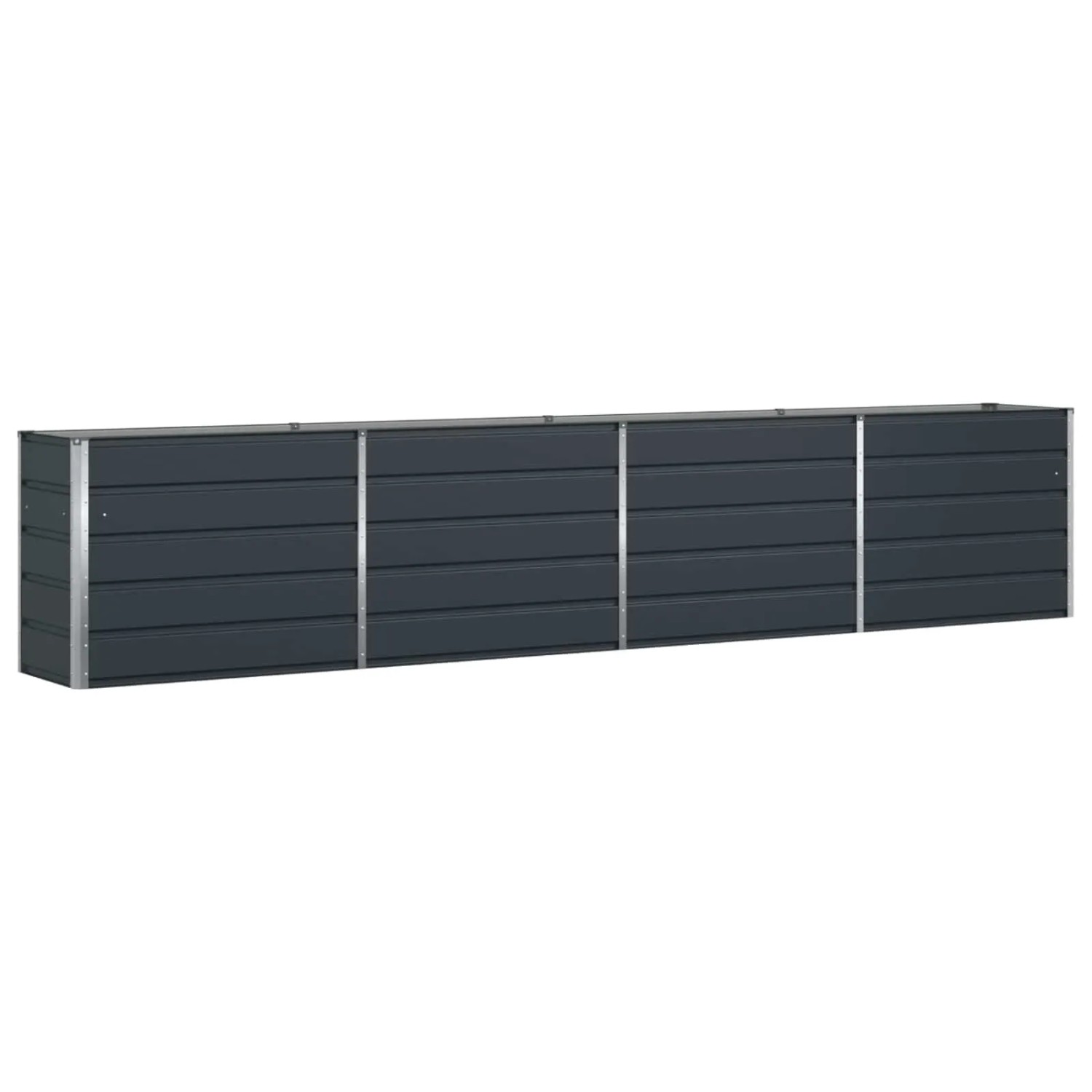 vidaXL Pflanzkübel Anthrazit 480 x 50 x 45 cm Verzinkter Stahl 42018209