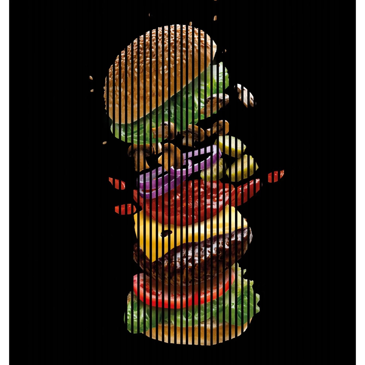 FN Acustico Akustikplatte Burger 1 PET u. MDF Foliert 2.253 x 19 x 2.400 mm