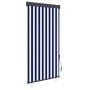 vidaXL Außenrollo, 100x250 cm, blau-weiß gestreift, für Balkon & Terrasse.