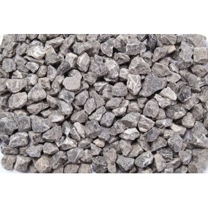 Grau-weißer Marmorsplitt (16-25mm) im Big-Bag. Zierkies für Garten- und Landschaftsbau.