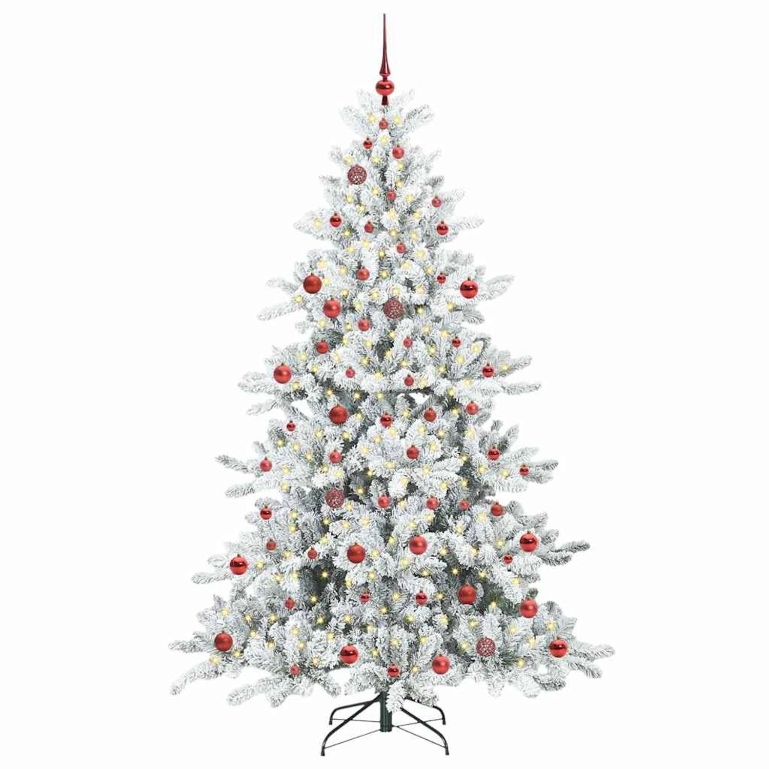vidaXL Künstlicher Klappbarer Weihnachtsbaum mit 300 LEDs 210 cm PVC 3397731
