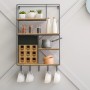 Relaxdays Teebox Bambus Natur 9 Fächer Wandmontierbar 29 x 30 x 11,5 cm 2,8 kg_5