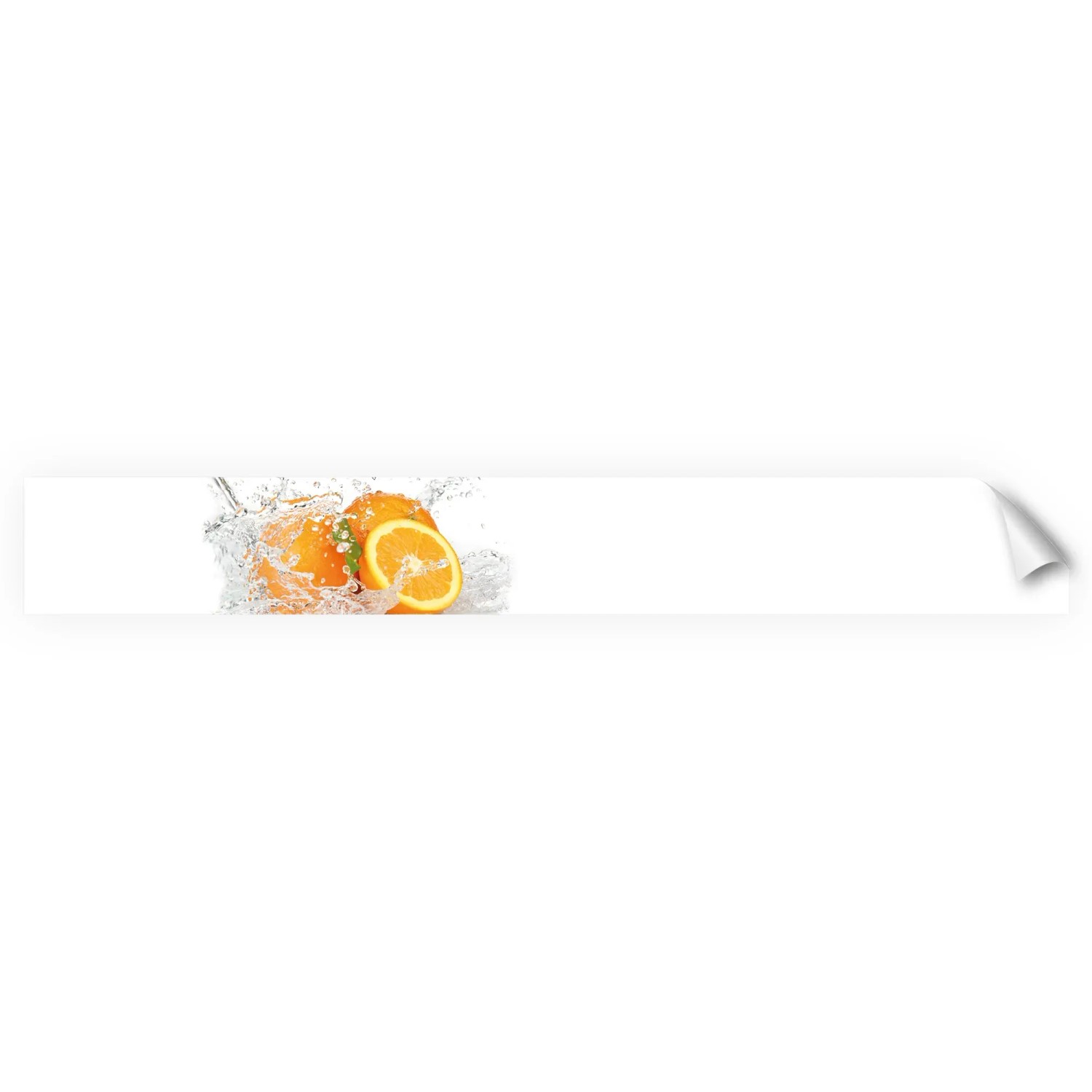 Myspotti Küchenrückwandfolie Aqua Orange Selbstklebend 450 cm x 60 cm