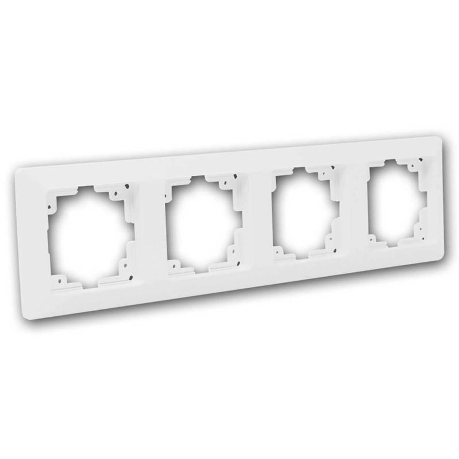 ChiliTec MILOS 4-Fach Rahmen Weiß Matt Vierfachrahmen