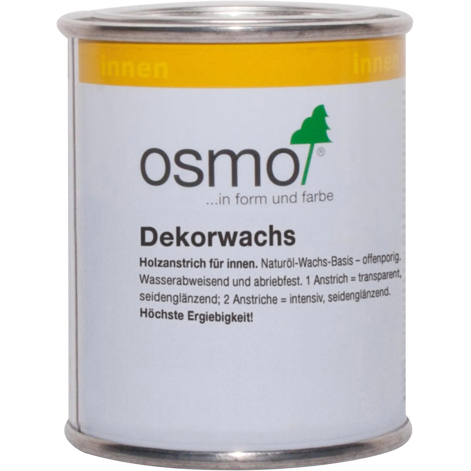 Osmo Dekorwachs Intensiv Schwarz 125 ml