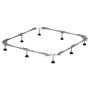Bette Fußsystem für Steel Duschwanne 140x90 cm, Metallrahmen mit höhenverstellbaren Füßen.