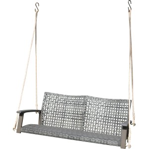 Graue Garden Pleasure Hängebank Cuneo, eine stilvolle Gartenbank zum Entspannen.