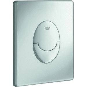 Grohe QuickFix WC-Betätigung Start in Mattchrom, Drückerplatte für effiziente Nutzung.