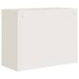 Weißer vidaXL Aktenschrank aus Stahl, 90x40x70 cm, für Büro.