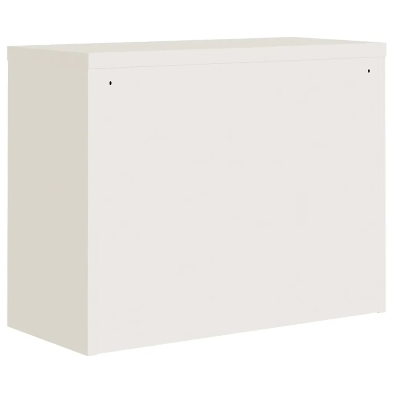 Weißer vidaXL Aktenschrank aus Stahl, 90x40x70 cm, für Büro.