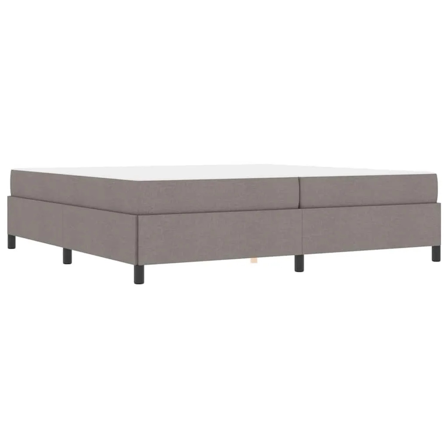 vidaXL Boxspringbett Taupe 200 x 200 cm Stoff 3398889 günstig online kaufen