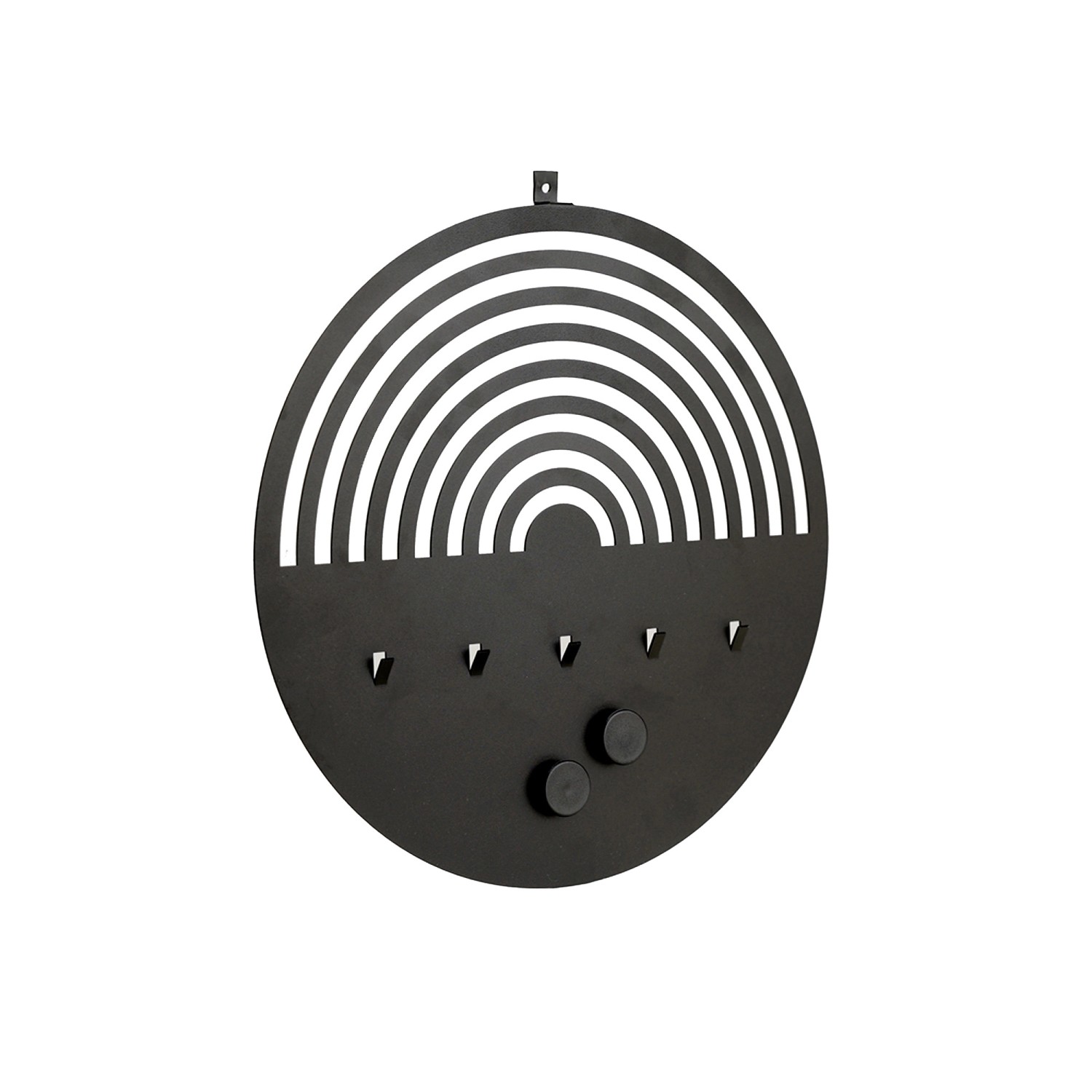 Denpanels Memotafel für Akustikpaneel inkl. Schrauben Ø 30 cm Schwarz