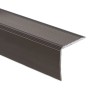 Selbstklebendes Treppenkantenprofil in Bronze, L-Form, 30x20x1340 mm.