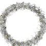 Lex LED Metallkranz Ø 30 cm Feinmaschig Weihnachtskranz Lichterkette Batterie Deko Warmweiß
