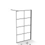 Schwarze baliv Walk-In Duschabtrennung DUK-120.131, 120x195 cm, barrierefrei.