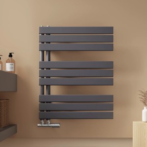 Emke Badheizkörper 76x60cm 503W Anthrazit Handtuchwärmer für Badezimmer Handtuchtrockner