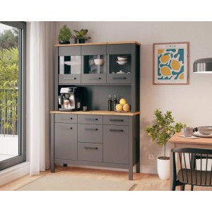 OBI Buffet Veneto Anthrazit mit Artisan Eiche-Nachbildung