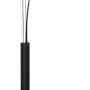 Schwarze, dimmbare LED Stehlampe Bizzy mit Smart Home Funktion für Wohnzimmer & Büro.