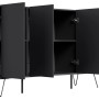 Posseik Sideboard Industrial P, 155 cm breit, Grafit, mit 4 Türen und Schubladen.