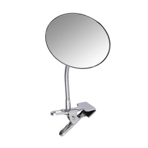 Wenko Kosmetikspiegel Clip mit 5-fach Vergrößerung und flexiblem Schwanenhals.