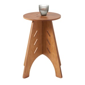 Brauner SoBuy Beistelltisch/Nachttisch HFBT01-K-BR mit Glas, Holz, Zapfenverbindungen. Ideal als Couchtisch.