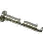 Gardinia Doppel-Kombiträger New York, Edelstahl, für zwei Gardinenstangen Ø 12 mm.