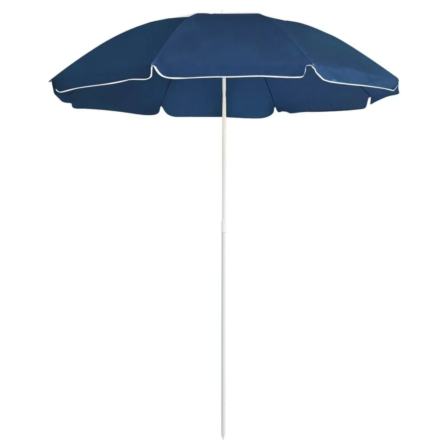 Furnicato Sonnenschirm Mit Stahlmast Blau 180 Cm