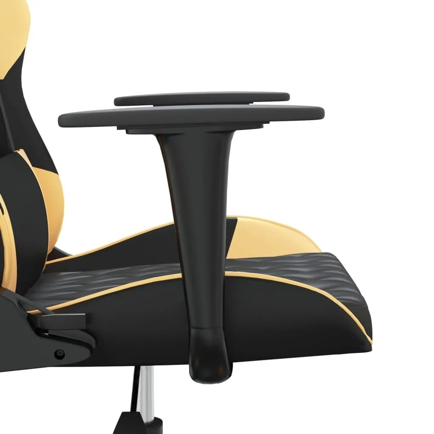 vidaXL Gaming-Stuhl mit Massagefunktion Schwarz & Golden Kunstleder 345513_9