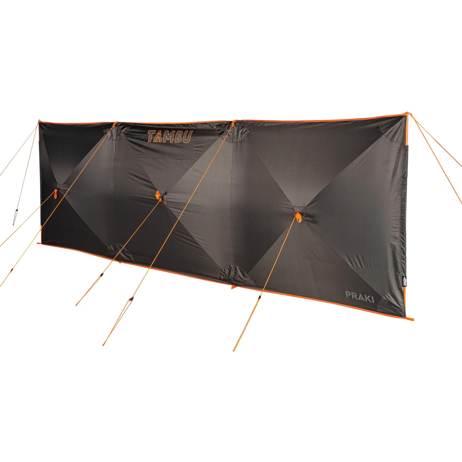 TAMBU Windschutz PRAKI 405 x 135 cm Quick Set Up für Camping Strand und Garten