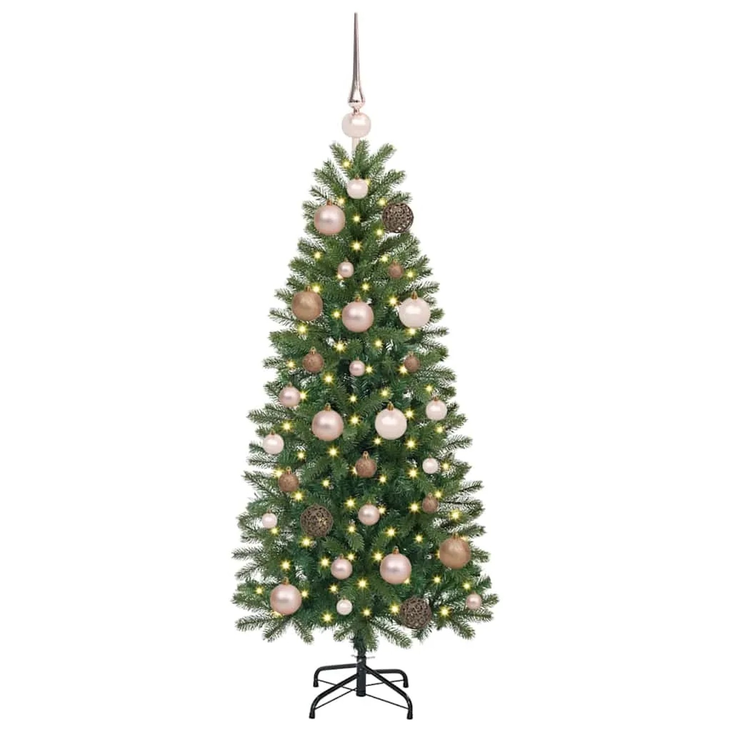 vidaXL Künstlicher Weihnachtsbaum mit 150 LEDs Grün 120 cm PE und PVC 3397326