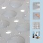 Relaxdays Badewannenmatte XXL PVC Grau Rutschfest 97 cm x 39 cm x 0,7 cm 0,8 kg_5