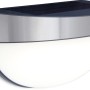 Lutec Solar-Außenwandleuchte Bubble aus Edelstahl mit Bewegungsmelder.