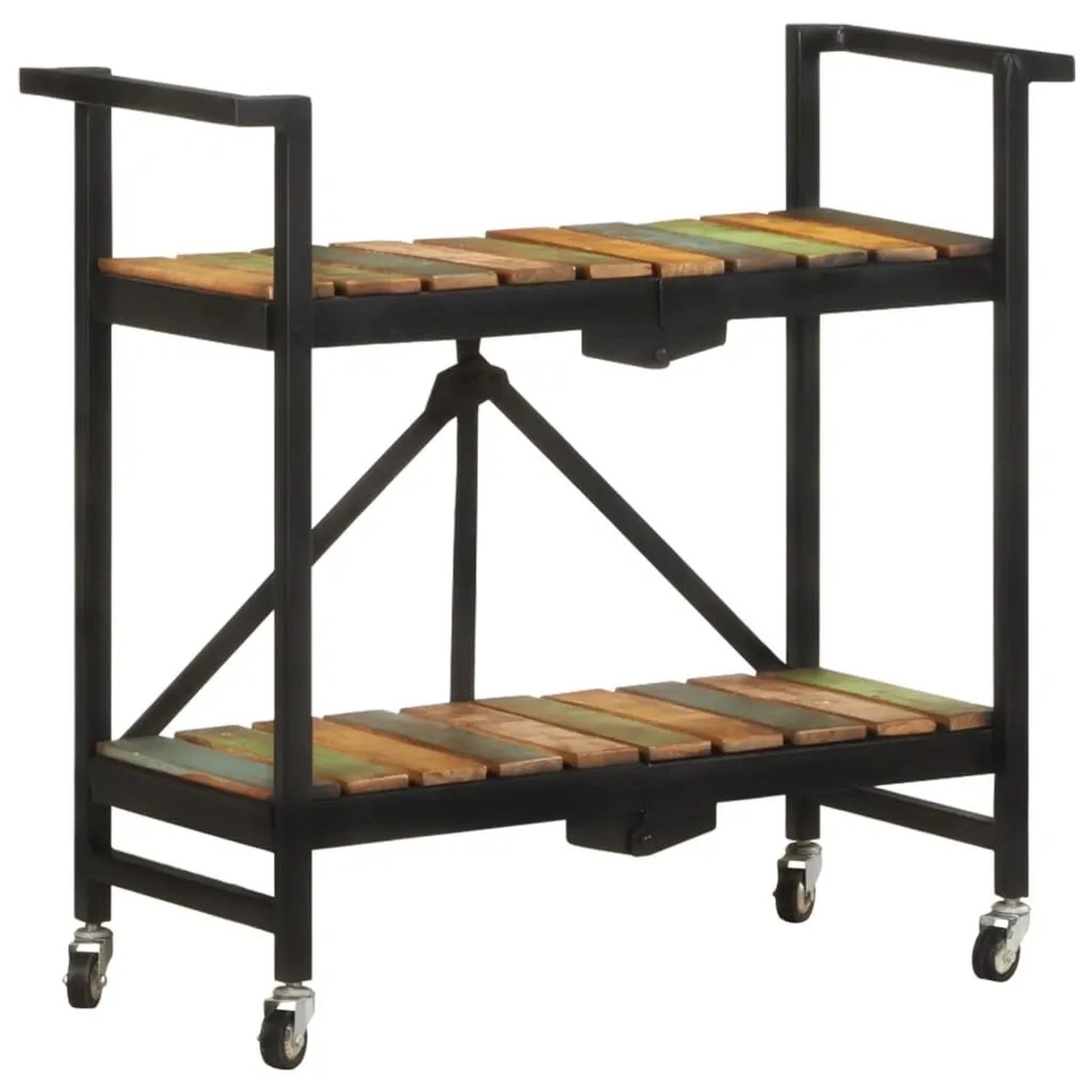 vidaXL Küchenwagen 87x36x81 cm Altholz Massiv 321711