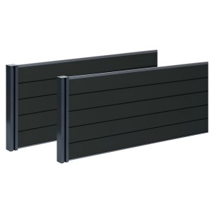 Gutta Elevada Hochbeet Erweiterung aus WPC, Detailansicht der Elemente.