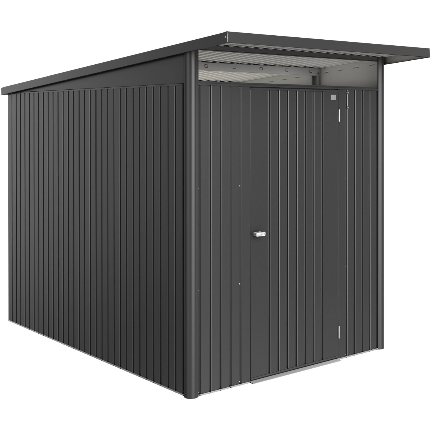 Biohort Gerätehaus Avantgarde Eco Standardtür 209 x 172 x 252 cm Dunkelgrau-Met.