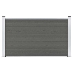 vidaXL Gartenzaun WPC 180×105 cm Grau 49073