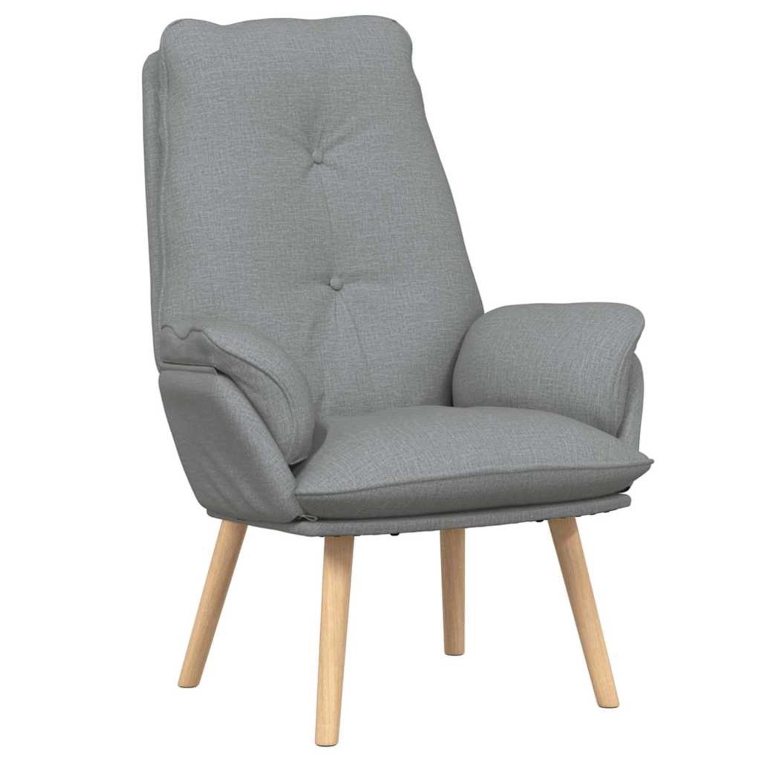vidaXL Relaxsessel Hellgrau 69 x 74 x 93 cm Stoff 42001850 günstig online kaufen
