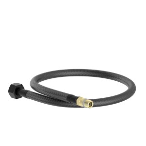 Flexibler Kirchhoff Anschlussschlauch, 500 mm, mit 15 mm (3/8IG) x M8AG Anschlüssen.