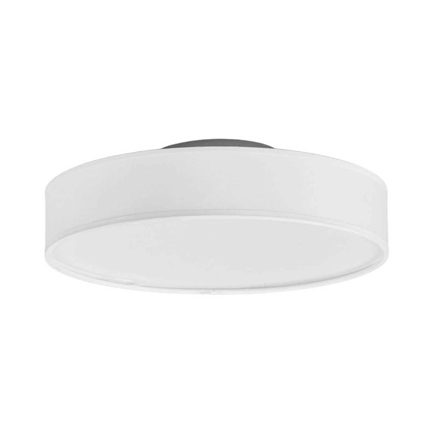 Lindby LED Deckenlampe Saira 9625086 Modern in Weiß aus Textil 1-flammig Wohnzimmerleuchte