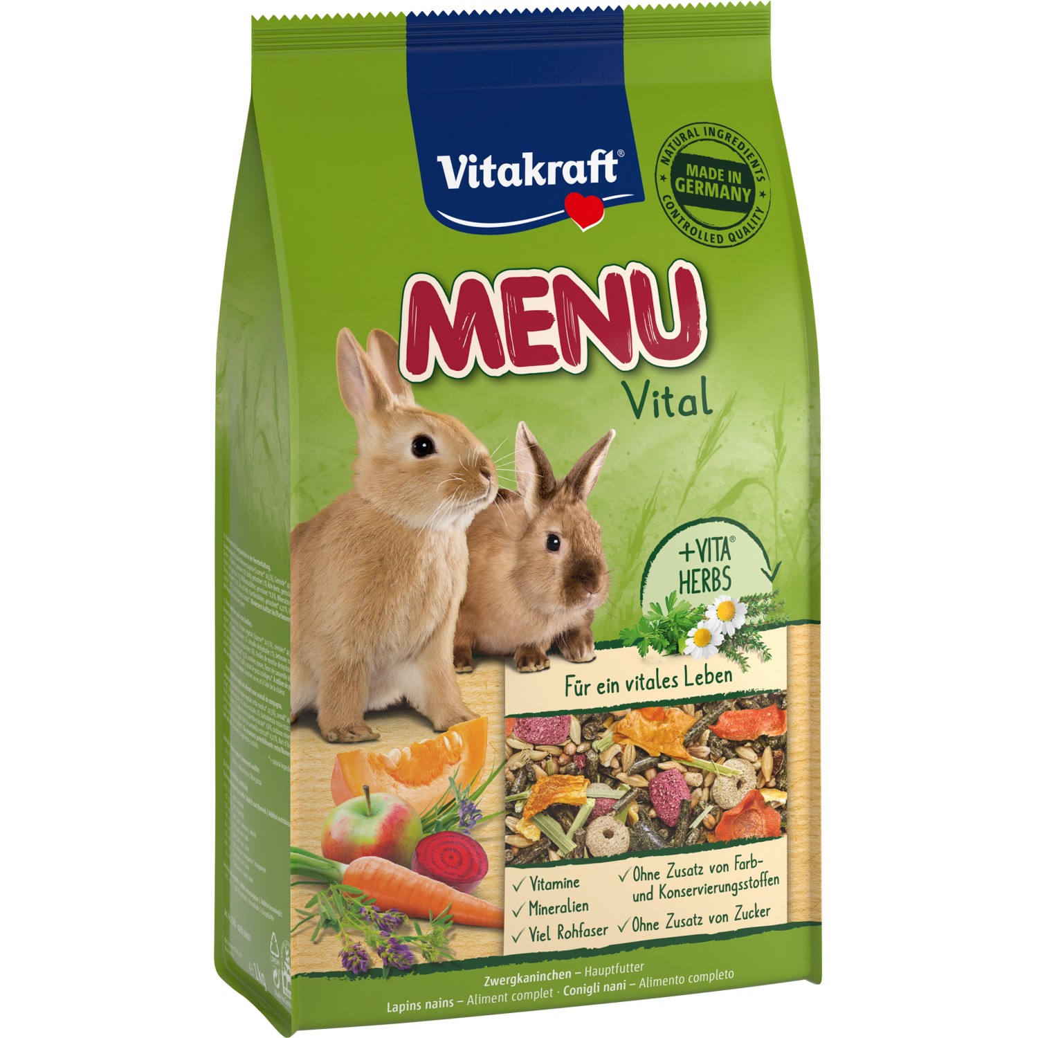 Vitakraft Kaninchenfuttermenü Vital 1 kg