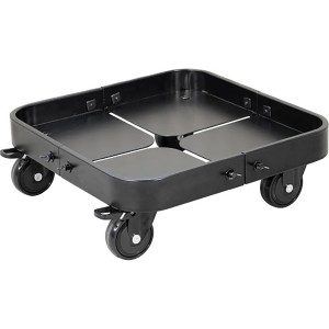 Schwarzer, ausziehbarer Wagner Design Pflanzenroller Sun City 0816 mit Rollen.