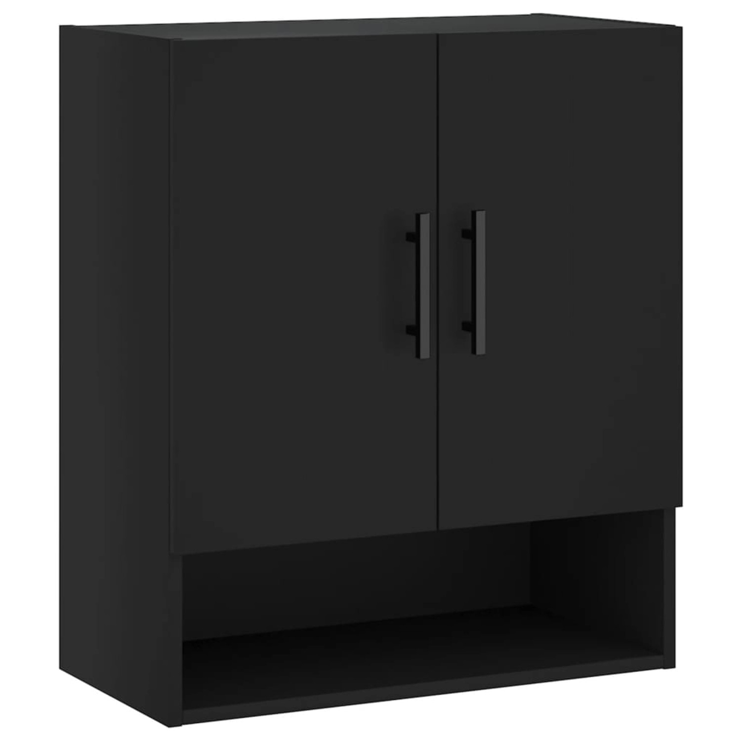 vidaXL Wandschrank Schwarz 60x31x70 cm Holzwerkstoff Modell 6 günstig online kaufen